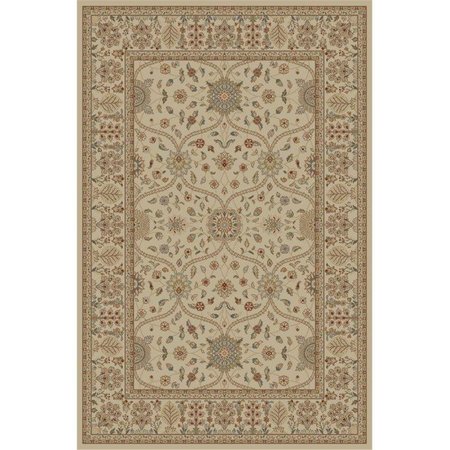 RLM DISTRIBUTION 7 ft. 10 in. x 9 ft. 10 in. Jewel Voysey Tonel - Ivory HO2545884